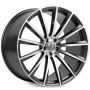 Легковой диск Skill Wheels SL987 10x23 5x112 ET45 66,6 чёрный + полированные спицы